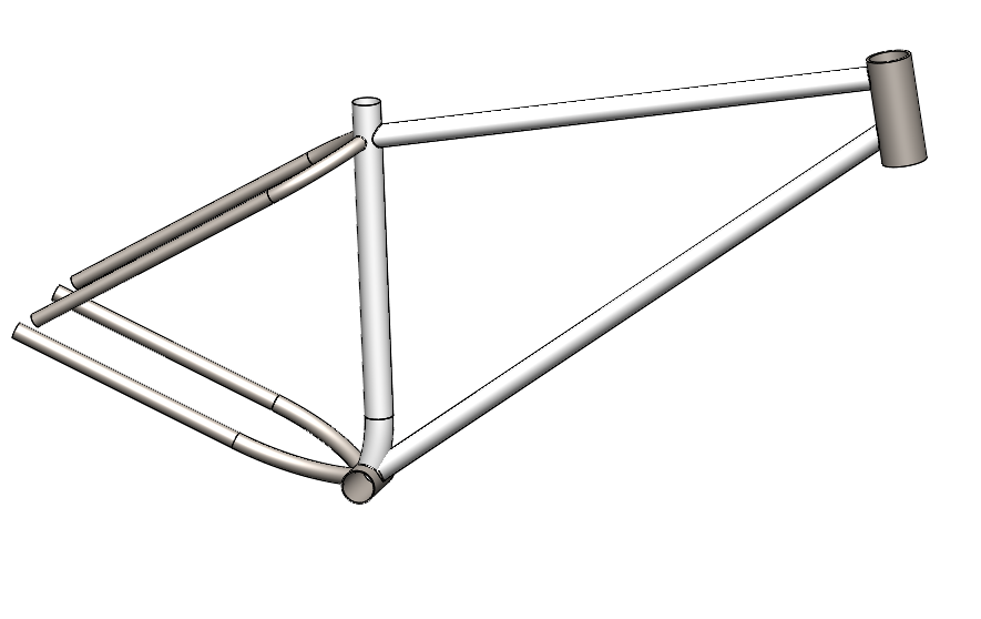 Steel bike shop frame